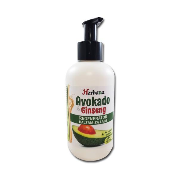 Avokado in ginseng balzam za lase 250ml