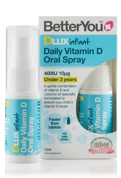 D vitamin v spreju DLux 400 15ml - za otroke (za 100 dni)