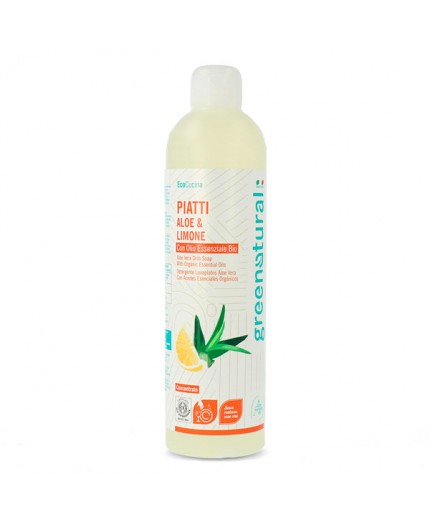 Detergent za ročno pomivanje posode Greenatural 500ml (aloe vera in limona)