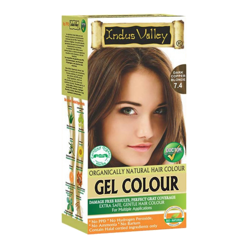 Gel barva za lase temno bakreno blond 7.4 Indus Valley 190g