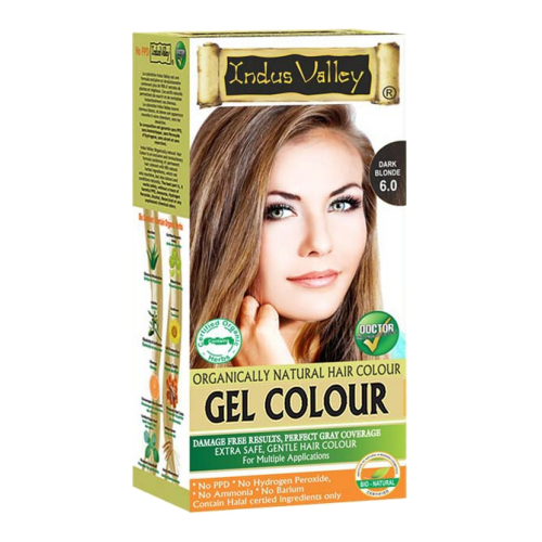 Gel barva za lase temno blond 6.0 Indus Valley 190g