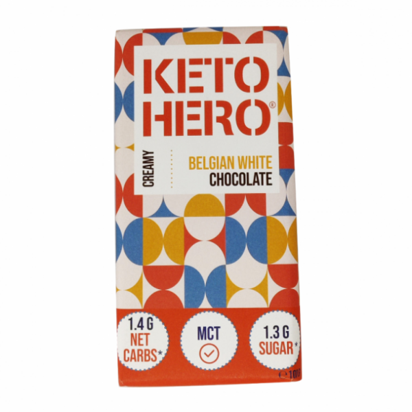 Keto bela čokolada s sladili 100g