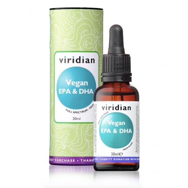 Omega-3 vegansko olje Viridian 30ml