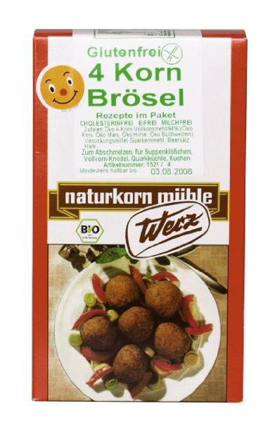 Polnozrnate 4-žitne drobtine brez glutena 200g (EKO)