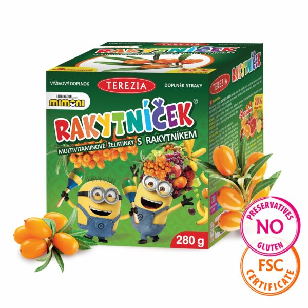 Rakitovček multivitaminski žele bonboni za otroke 230g (veganski) 2