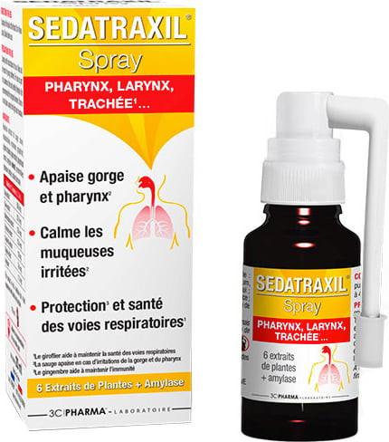 Sedatraxil 20ml - pršilo za grlo in žrelo