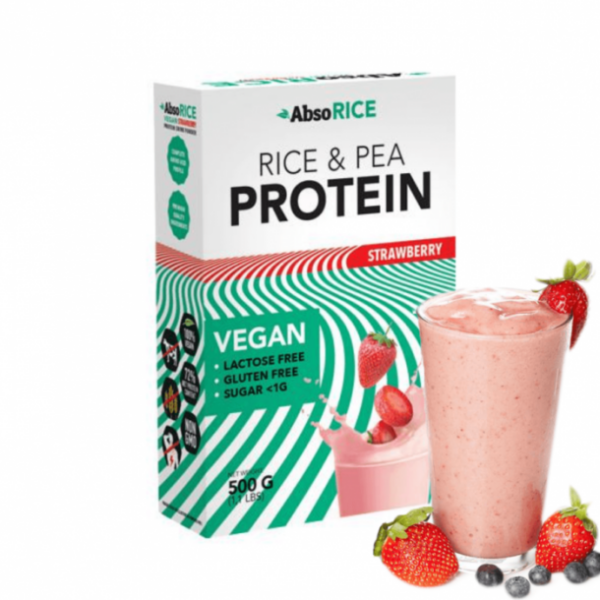 Veganski proteinski napitek Jagoda 500g