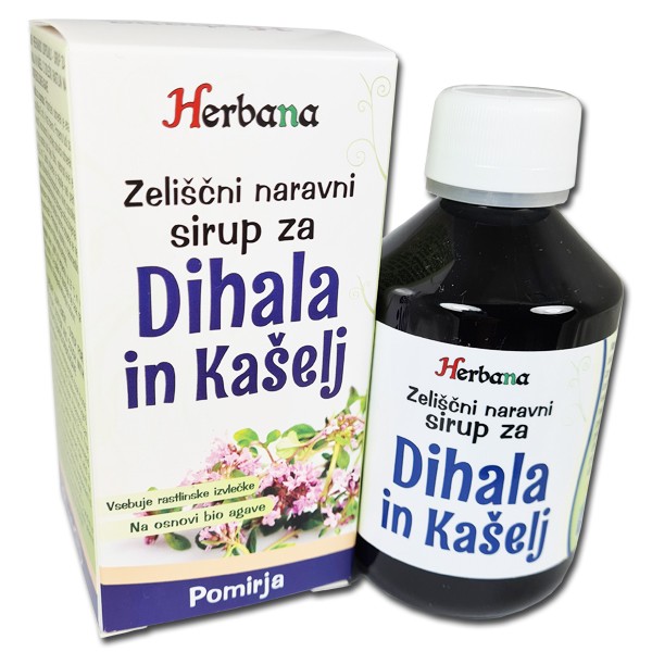 Dihala in kašelj zeliščni sirup 200ml