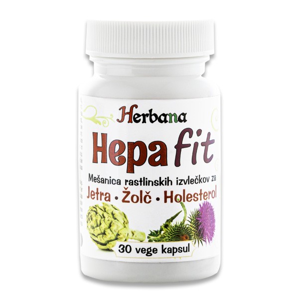 Hepafit 30 kapsul - jetra, žolč, holesterol