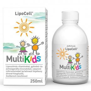 LipoCell MultiKids tekoče prehransko dopolnilo za otroke 250ml
