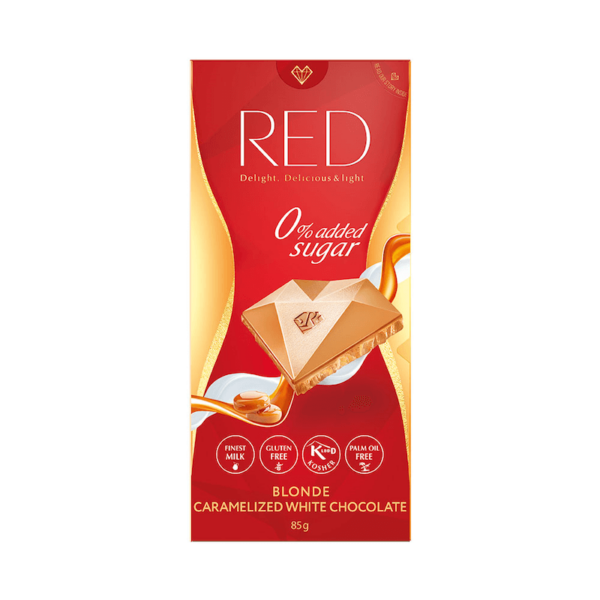 RED Bela čokolada s karamelo brez dodanega sladkorja 100g