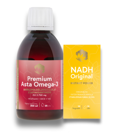 Premium Asta Omega-3 250ml + NADH 10 GRATIS