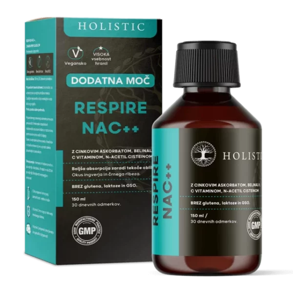 Respire NAC++ Holistic za zdrav imunski sistem in dihala 150ml