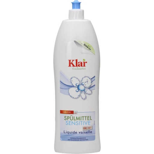 Detergent za ročno pomivanje posode za zelo občutljivo kožo Klar 1000ml