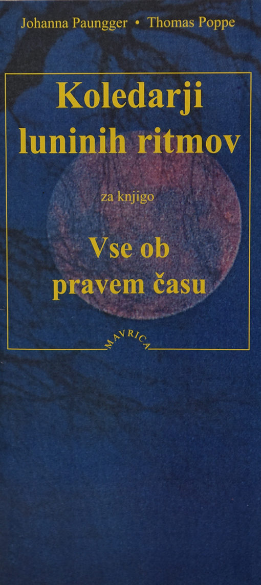 Koledarji luninih ritmov za knjigo Vse o pravem času (2024-2027)