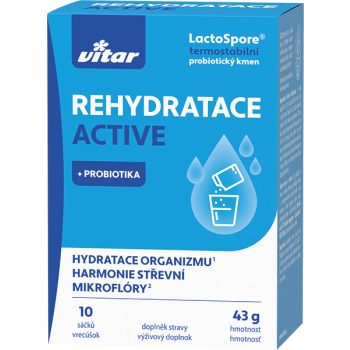Vrečke za rehidracijo z elektroliti in probiotiki Vitar 10 vrečk