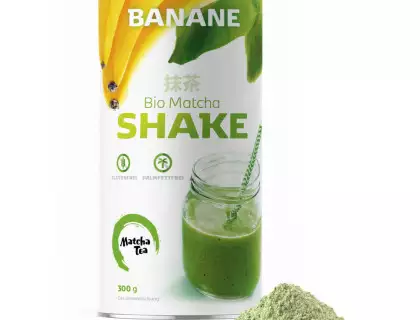 Shake z zelenim čajem Matcha Banana 300g (EKO)