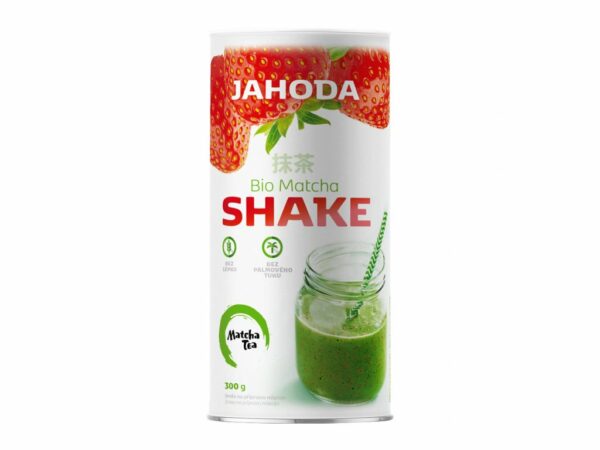 Shake z zelenim čajem Matcha Jagoda 300g (EKO)