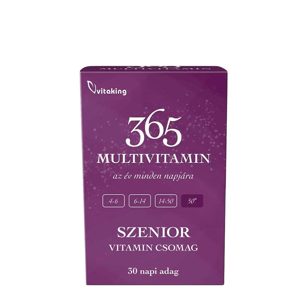 365 multivitamin Senior - uravnotežen vitaminsko-mineralni paket za starejše od 50 let 30 kapsul