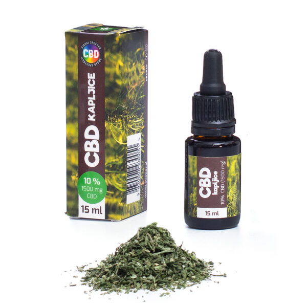 EkoKor CBD konopljine kapljice 10% 15ml