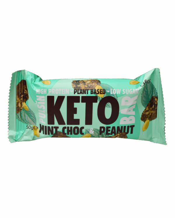 Keto proteinska ploščica z MCT oljem, arašidi in oljem poprove mete 50g