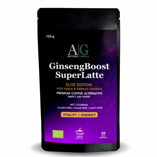 Ginseng Boost SuperLatte premium kavni nadomestek z dvojnim ginsengom 125g