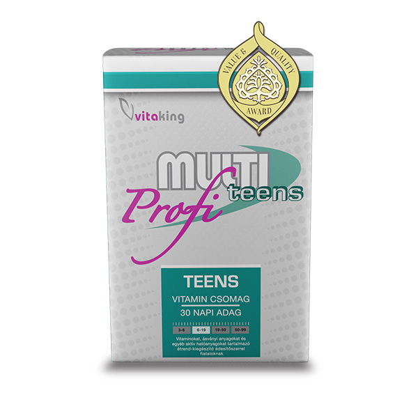 Multi Profi Teens - uravnotežen vitaminsko-mineralni paket za otroke in mladostnike 30 vrečk
