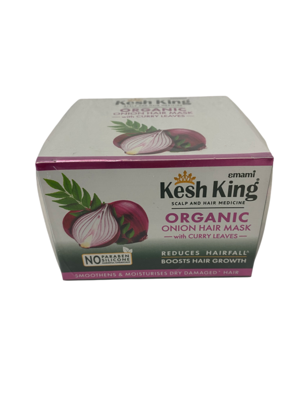 Ajurvedska maska za lase iz čebule z listi karija Kesh King 200ml