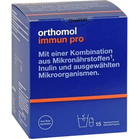 Orthomol Immun Pro za imunski sistem 15 granulatov/kapsul
