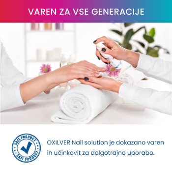 Oxilver pršilo za nego in obnovo nohtov z aktivnim kisikom in koloidnim srebrom 100ml