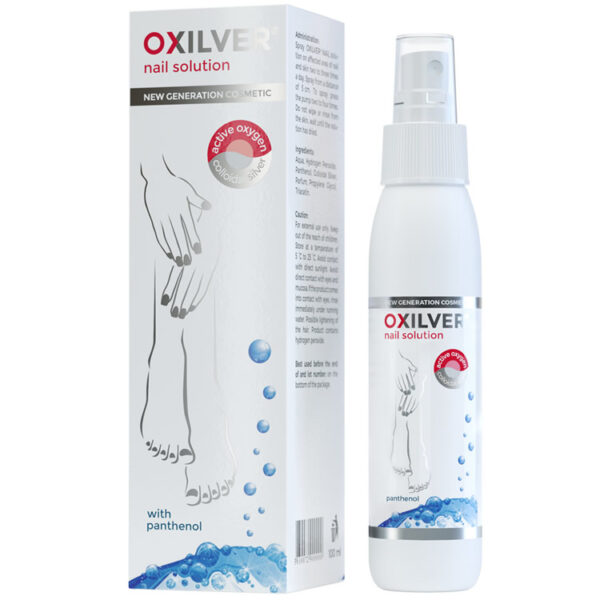 Oxilver pršilo za nego in obnovo nohtov z aktivnim kisikom in koloidnim srebrom 100ml