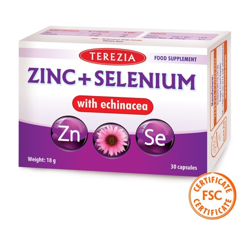 Cink in selen z ameriškim slamnikom (echinaceo) 30 kapsul