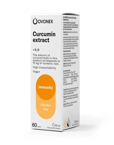 Kurkumin ekstrakt v kapljicah Ovonex 50ml