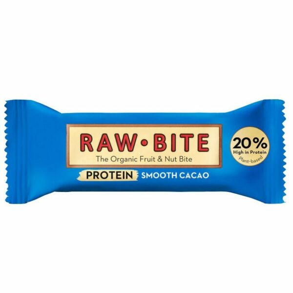 RawBite ploščica protein s kakavom 50g (EKO)